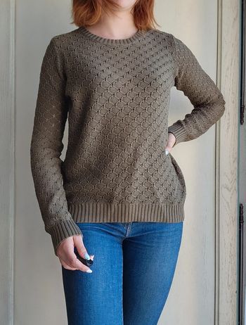 Pull ajouré kaki Pimkie
