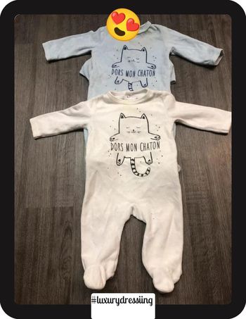 Lot 2 pyjamas pour bébé 6mois 🧸
