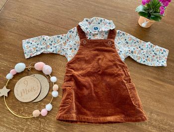 Ensemble robe et tee shirt manches longues - 9 mois