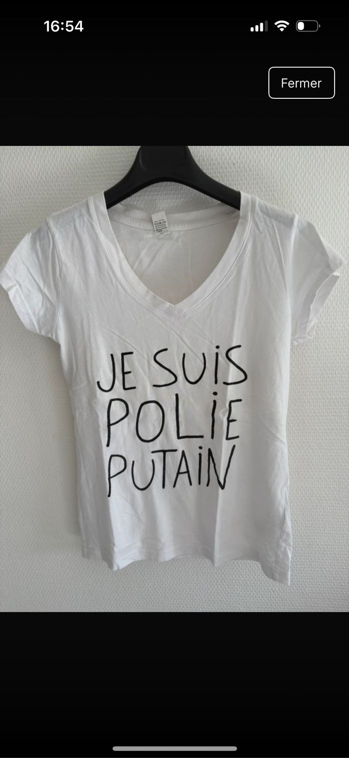 T-shirt à message