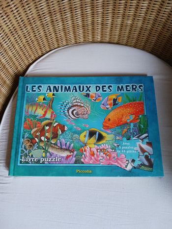 Livre puzzle "Les animaux des mers"