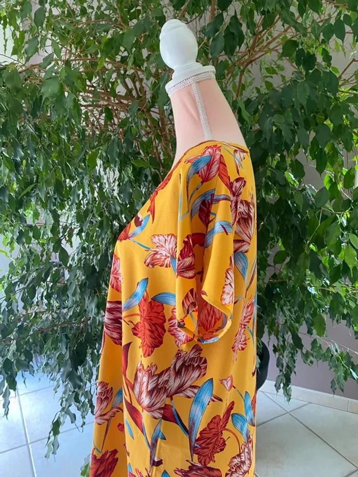 Robe jaune à fleur - photo numéro 6