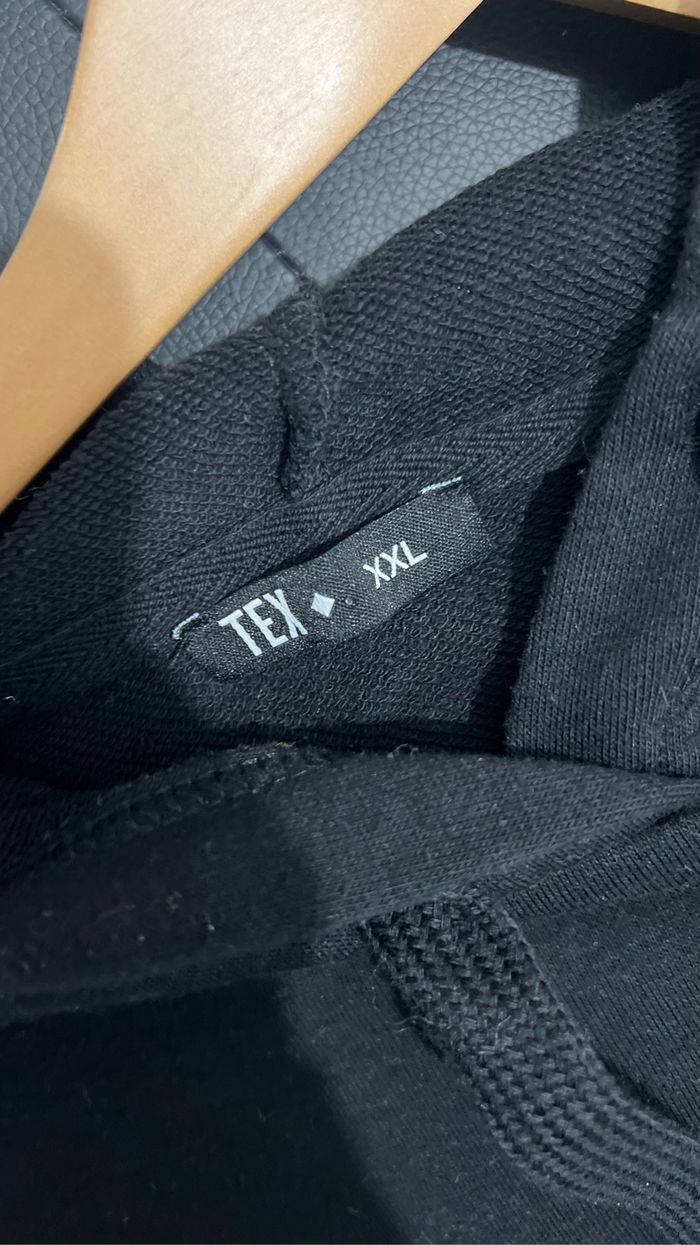 Sweat à capuche femme noir TEX Taille XXL - photo numéro 6