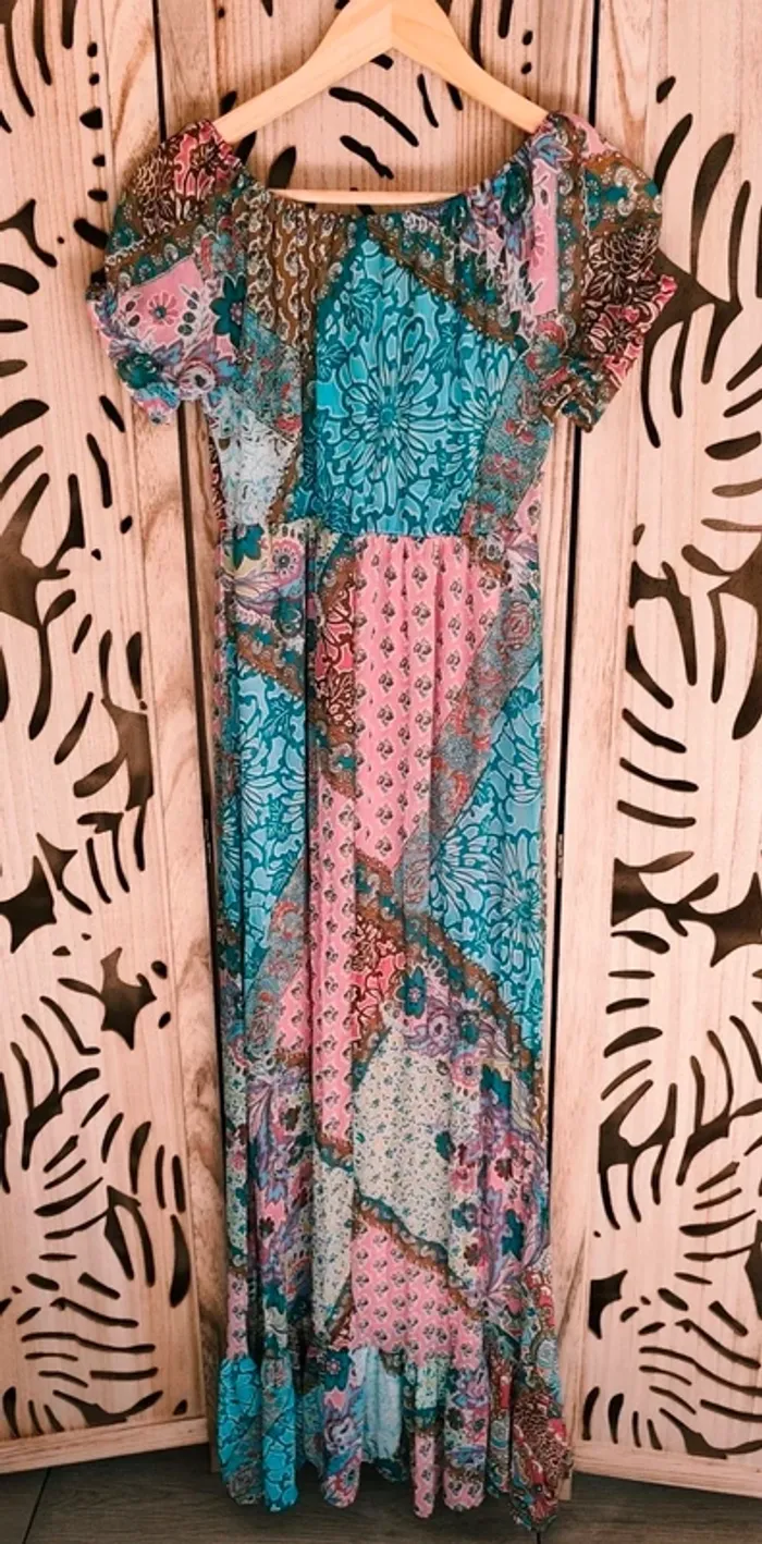 Robe longue imprimée T 1 Maille Demoiselle - photo numéro 10