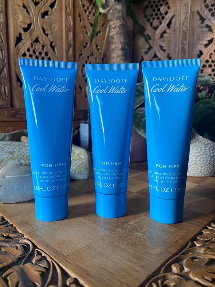 Lot 3 laits corps davidoff cool water 50 ml