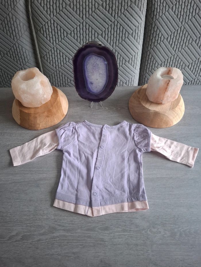 T-shirt manche longue 1 mois - photo numéro 3