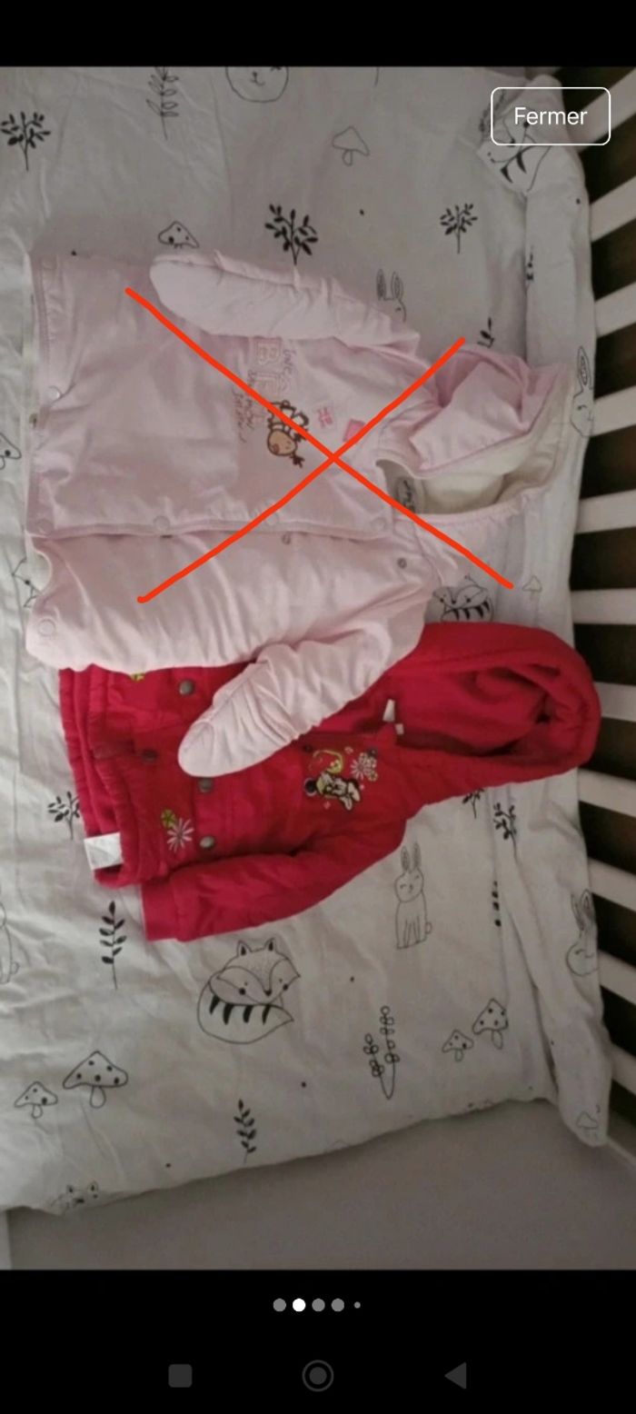 Lot de vêtements bébés filles en 6 mois automne hiver - photo numéro 7