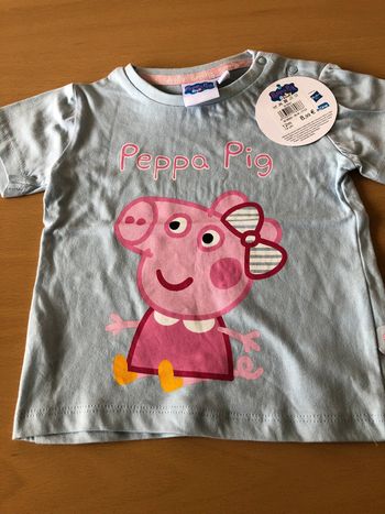tee shirt fille manches courtes en coton peppa pig 74 cm 12 mois