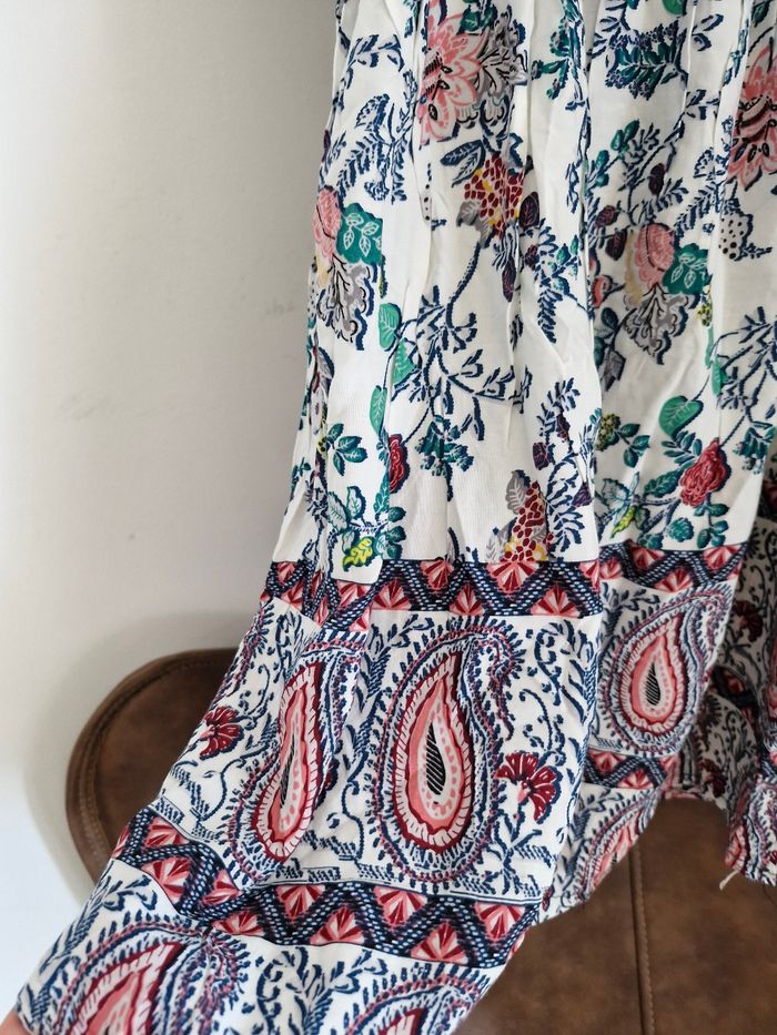 Robe multicolore bohème en coton avec de jolies motifs floraux , taille 36, neuve made in italy - photo numéro 10