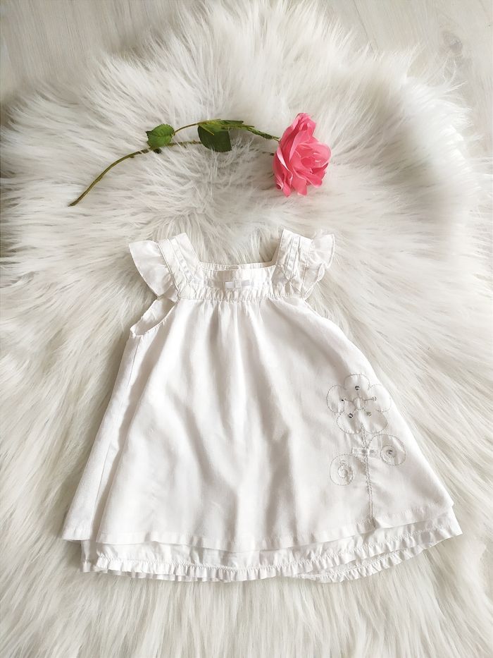 Robe été en coton bébé fille 18 mois Orchestra