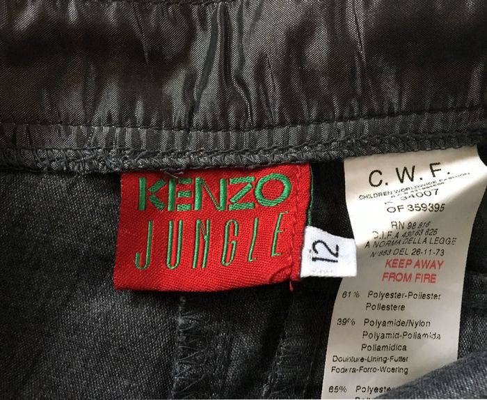 Pantalon fille gris satinée Kenzo jungle 12 ans - photo numéro 3