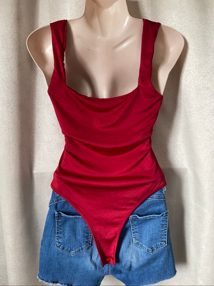 Body polyester rouge S Shein - photo numéro 8
