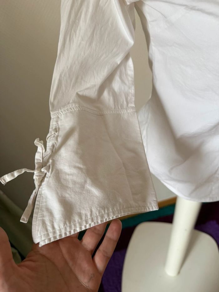 Blouse blanche caroll taille 36 en bon état - photo numéro 5