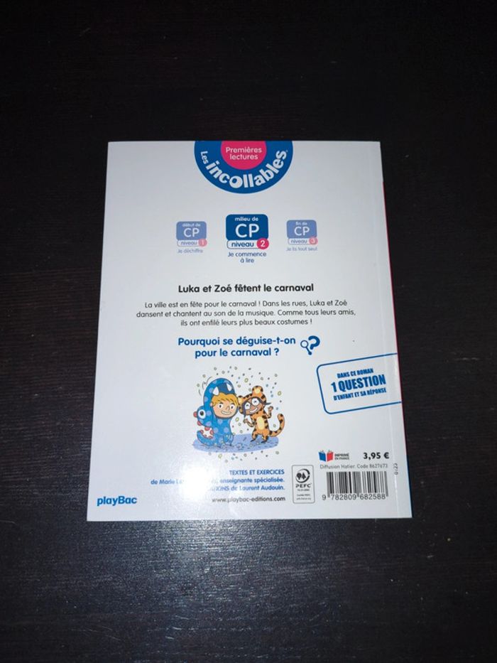 Premières lectures livre Luka et zoe fêtent le carnaval neuf - photo numéro 2