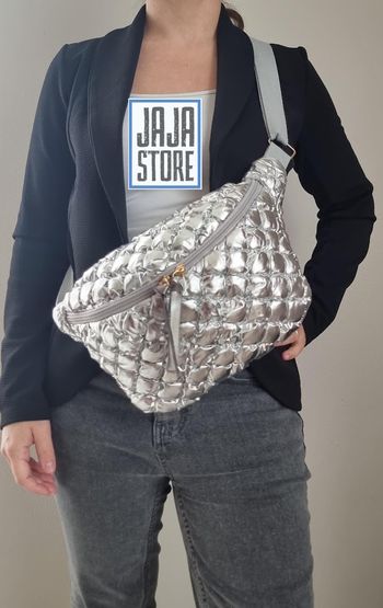 Sac banane doudoune🎁 matelassée Argentée