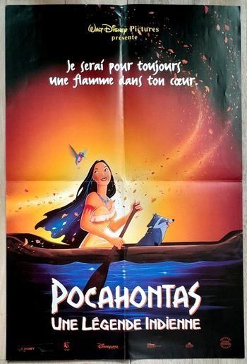 affiche cinéma dessin animé pocahontas walt disney