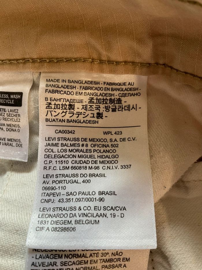 Short cargo beige pour homme Levi’s taille W33 FR42 424 - photo numéro 12