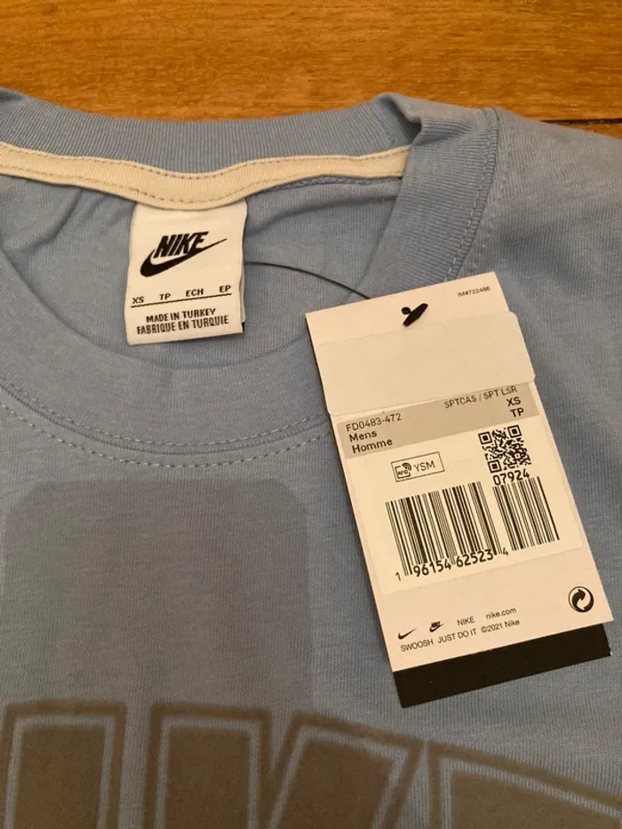 Tee shirt Nike bleu - photo numéro 2
