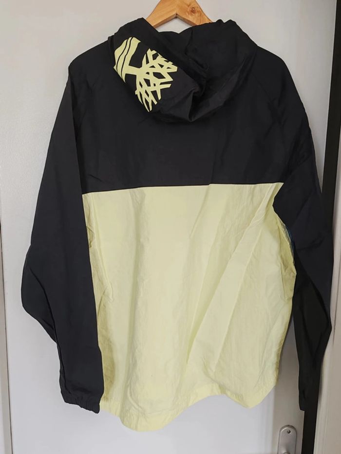 K-Way Imperméable Quart Zip Timberland Taille L Noir et Jaune - photo numéro 5