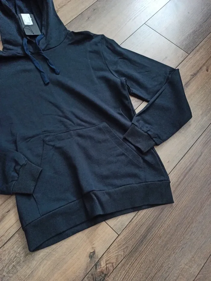 Pull/sweat à capuche marine homme S - photo numéro 3