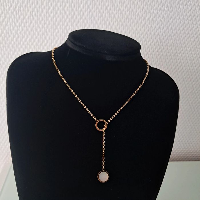 Parure collier y acier inoxydable - photo numéro 3