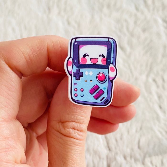 Pins Brut Fait Main Kawaii Gaming Blue