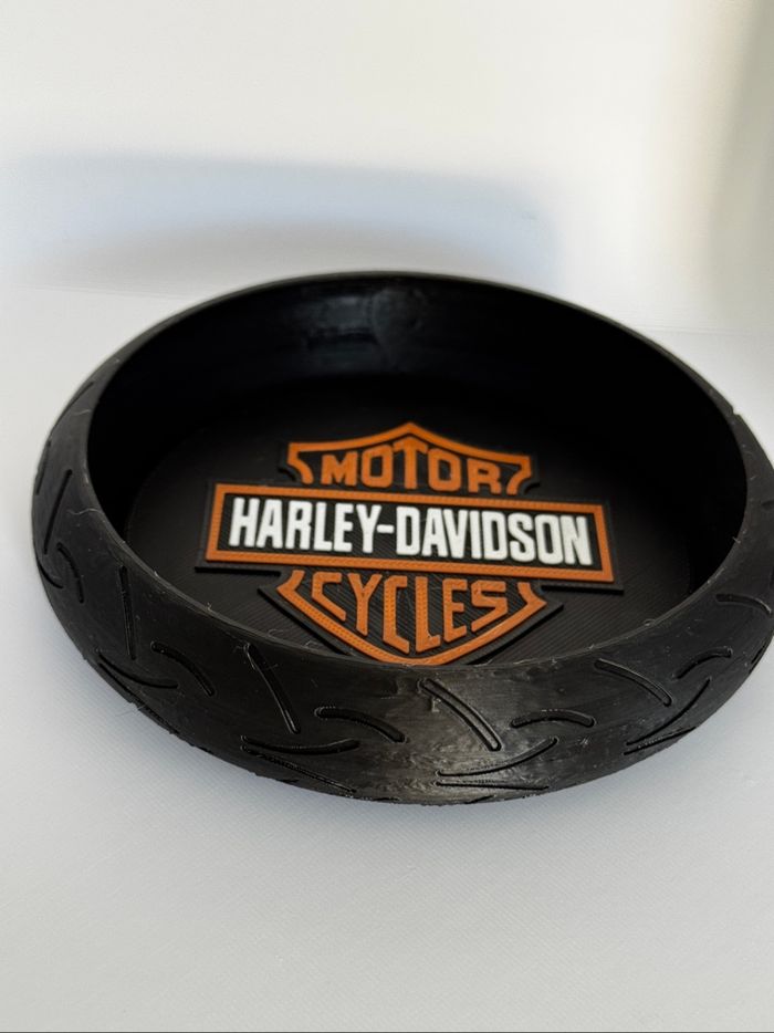 Vide poche en forme de roue Harley Davidson - photo numéro 2