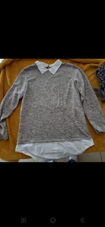 Pull col blanc