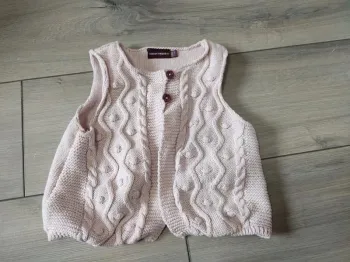 Gilet rose pâle sergent major 9 mois très bon état