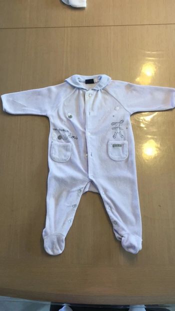 Grenouillère sergent major bleue 6 mois