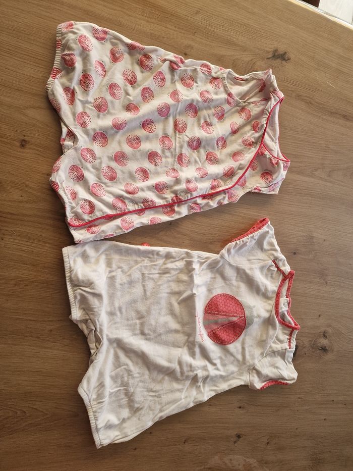 Lot de 2 combishorts 6 mois