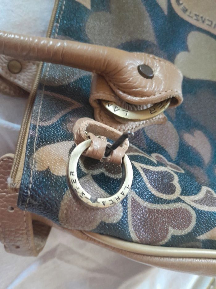 Très beau sac en cuir a motifs vintage Lancaster - photo numéro 20