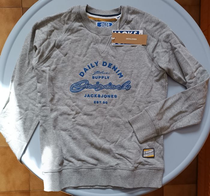 Sweat gris en coton Jack &Jones 12ans