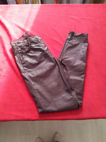 Pantalon effet ciré