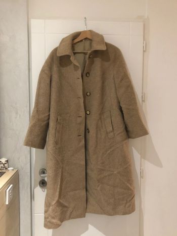 Manteau long pure laine