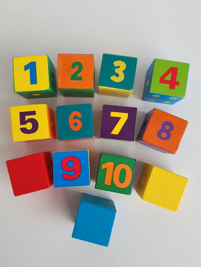 Panier chiffres et perles jumbo en bois - photo numéro 12