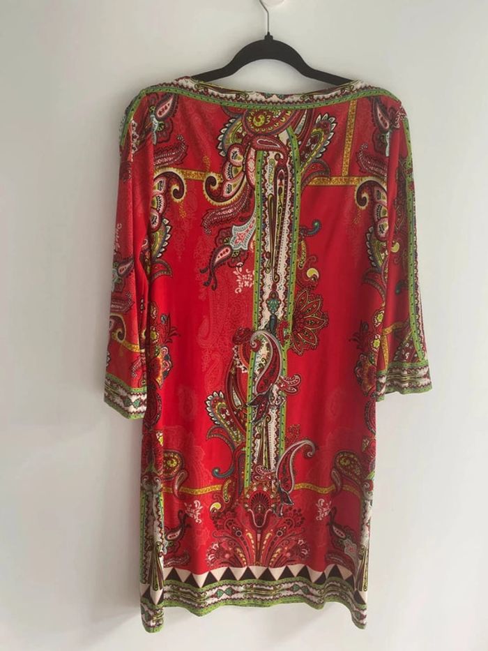 Robe rouge à motifs ICE - photo numéro 3