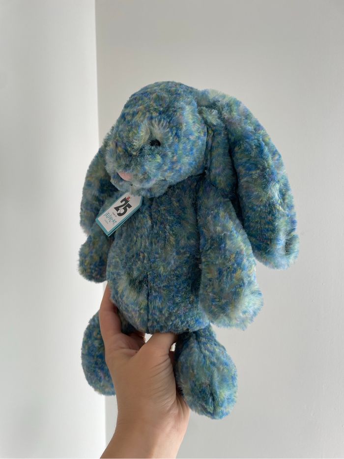 Peluche Jellycat Bashful Luxe Bunny Azure 💙 - photo numéro 5