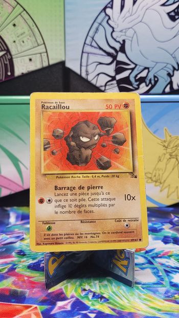 Carte Pokémon Racaillou 47/62 Fossile FR