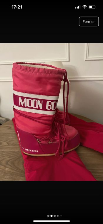 Moon boot rose fuchsia