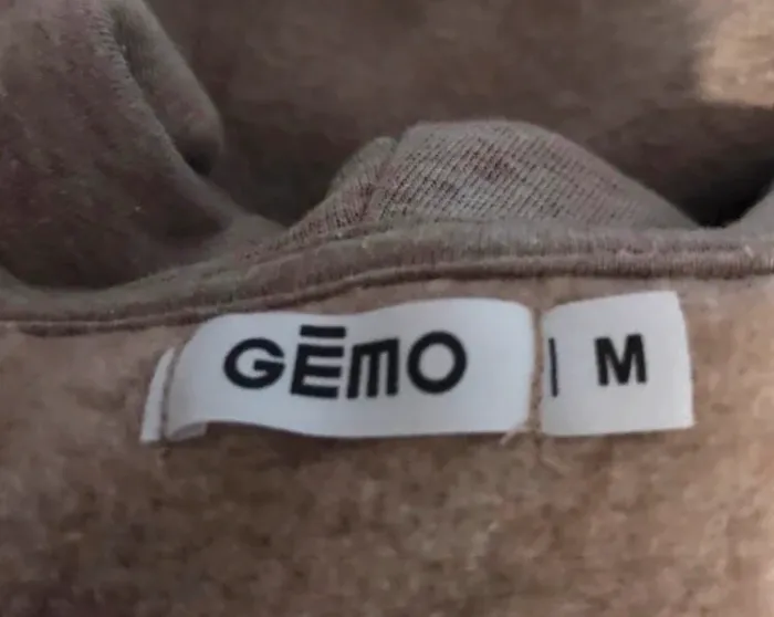 Haut top croq gemo a manches long a capuche beige taille m - photo numéro 3