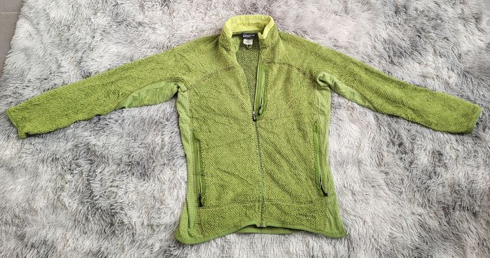 💚✨ Patagonia R2 Fleece Jacket – Vintage – Vert Chartreuse ✨💚 - photo numéro 4