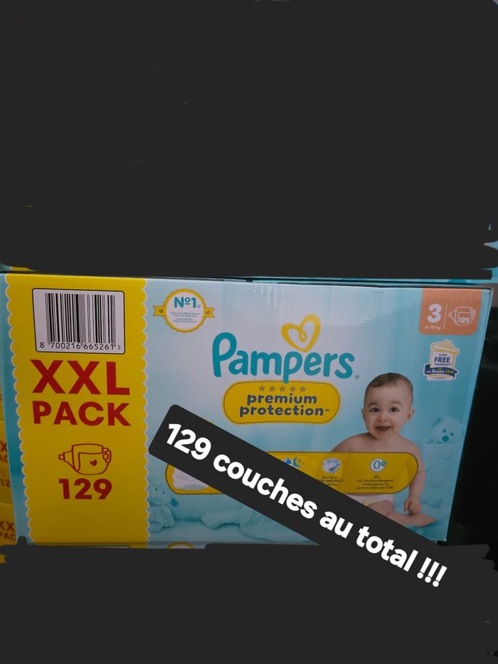 Un.packs XXL de couches pampers premium protection taille 3