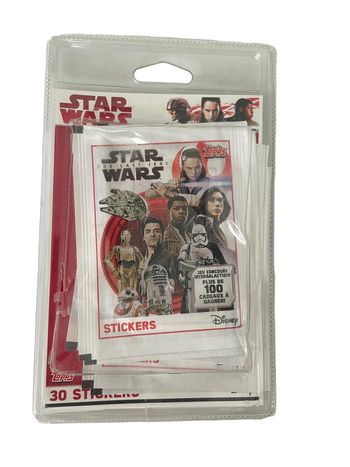Blister de 6 pochettes de 5 Stickers Star Wars Topps / Cartamundi neuf