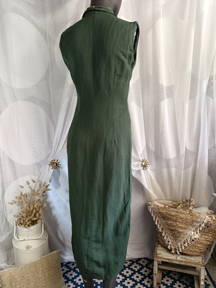 Tara Jarmon | Robe printanière verte | t. 36 - photo numéro 5