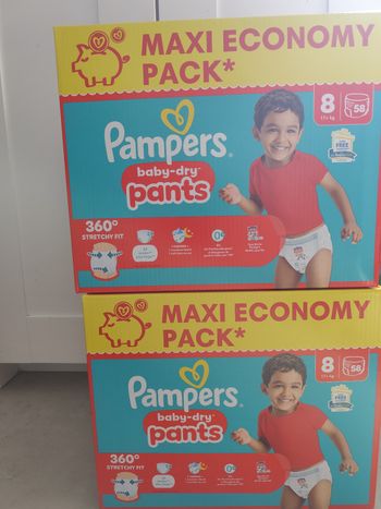 Lot de 2 Cartons de couches