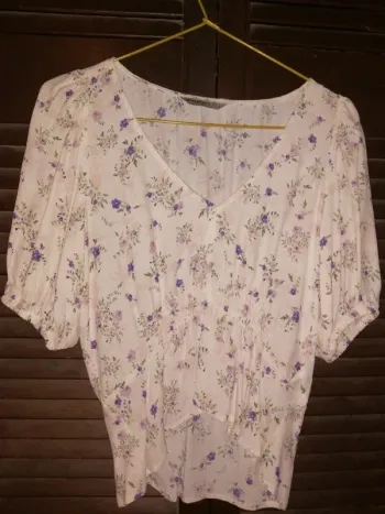 Blouse à fleurs