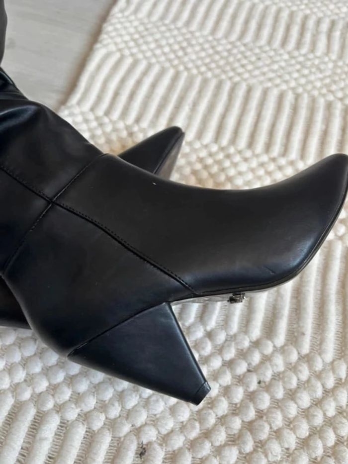 Bottes noires à talons taille 36 - photo numéro 7