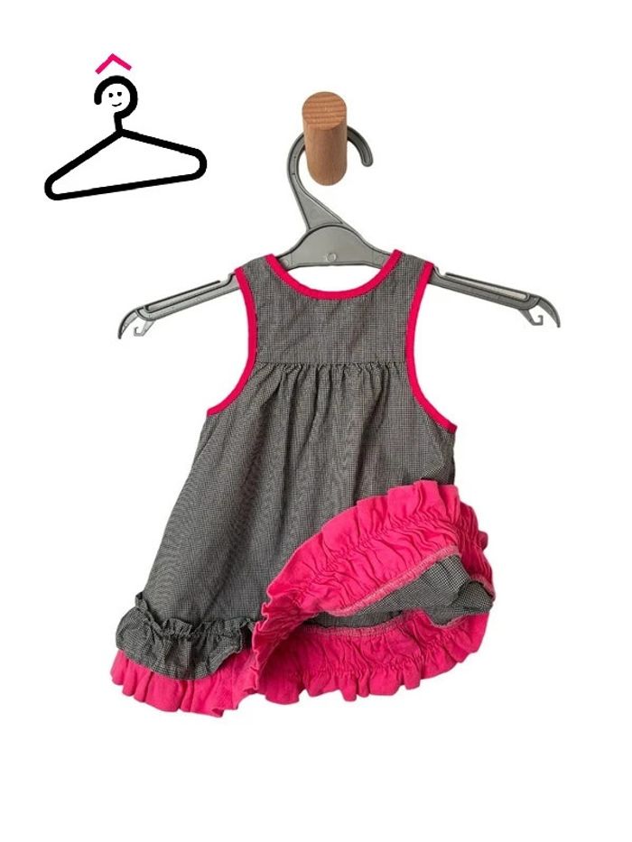 LOT de 3 robes d'été à bretelles - bébé fille 3 mois - photo numéro 4