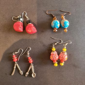Lot de boucles d oreilles fantaisies